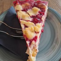 Vegan cheesecake at Schuknecht in Darmstadt