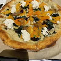 Butternut Squash pizza   at True Food Kitchen in Santa Monica