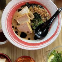 Black garlic ramen  at Maki & Ramen in Glasgow