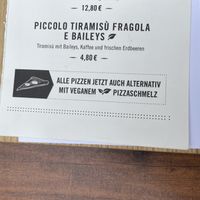 vegan cheese  at L'Osteria in Graz