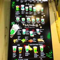 Menu at Jollibean - Pioneer MRT in West Singapore