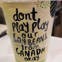 Soya milk with brown sugar at Jollibean - Pioneer MRT in West Singapore