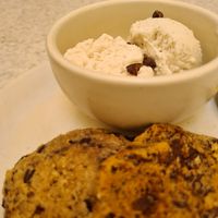 Cookies and ice cream (coconut base) at True Food Kitchen in Newport Beach