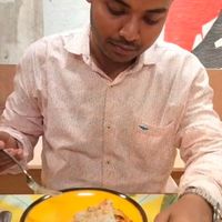 While eating  at Vegan Vogue in Bangalore