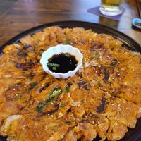 Kimchi pancakes at Haroo Korean Restaurant in Langkawi