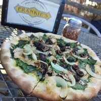 Virgin Creek pizza at Frankie's in Mendocino
