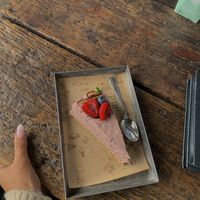 cheesecake vegana alle more  at Qcorner in Forli