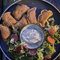 pierogi with lentils (and tofu, and dried tomatoes)  at Metafora in Szklarska Poreba
