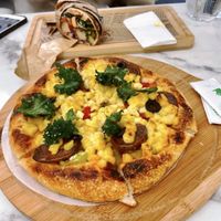 Pizza and wrap  at Young Vegan - 有样纯素西点 in Shenzhen