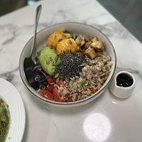 Everything about this bowl was perfect. Don’t forget to pour all of the dressing on top    at Young Vegan - 有样纯素西点 in Shenzhen