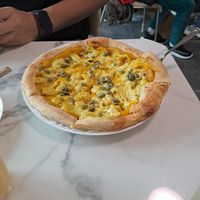 Pumpkin pizza at Young Vegan - 有样纯素西点 in Shenzhen