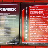 Two vegan Currywurst options! We preferred the seitan one    at Best Worscht in Town in Darmstadt