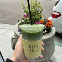 their matcha is better (imo) than the average in sd  at Bonjour Patisserie in San Diego