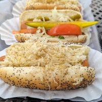 New York Style and Chicago Style Hotdogs 🌭 at The Chicago Cafe in Florence