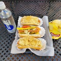 New York Style and Chicago Style Hotdogs 🌭 at The Chicago Cafe in Florence