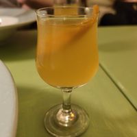 Kambucha infused with orange and black pepper (Dish 5). #Veganuary at Foxglove in Barmouth