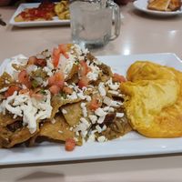 Yum. Quilaquilea. Sub vegan Just Egg, Beyond meat and dairy! at The Lucky Penny Diner and Deli in Naperville