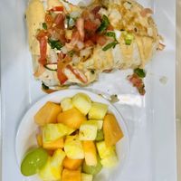 Vegan breakfast burrito   at The Lucky Penny Diner and Deli in Naperville