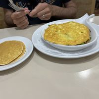 West coast skillet with side of pancakes  at The Lucky Penny Diner and Deli in Naperville