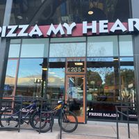 Store front  at Pizza My Heart in Burlingame