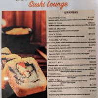 Vegan Roll at the bottom at Bejuco Breeze Sushi Lounge in Esterillos Este