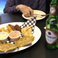 El Jibarito Sampler  at Chago's Caribbean Cuisine in Austin