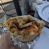 Bahn mi tofu burrito at Iron Goat Brewing in Spokane