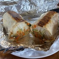 Banh Mi Burrito with Tofu  at Iron Goat Brewing in Spokane