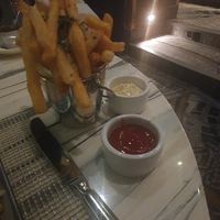 FRENCH FRIES: Fresh Herbs, Truffle Aioli
(Vegan and Gluten Free) at STRAT Café in Las Vegas