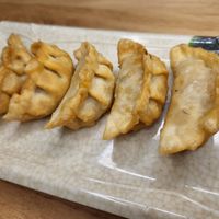 Gyosas de kimchi at OrientLife in Santiago