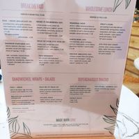 Menu at Rise Plant Kitchen + Movement Studio in Malvern