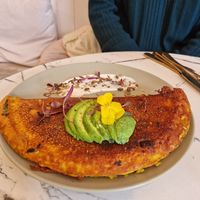 Protein filled omelette  at Rise Plant Kitchen + Movement Studio in Malvern