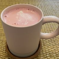 Beetroot latte  at Rise Plant Kitchen + Movement Studio in Malvern