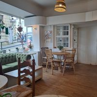 Cozy seating at Rise Plant Kitchen + Movement Studio in Malvern