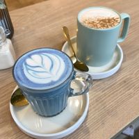 Blue Moon Milk + Spiced Chai  at Rise Plant Kitchen + Movement Studio in Malvern