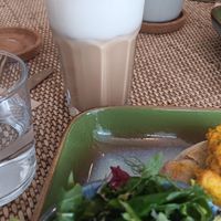 Tiramisu foam at Rise Plant Kitchen + Movement Studio in Malvern