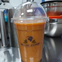 Carrot spiced drink  at Blue Zone Living Foods in Linden