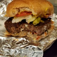 Vegan Chicago Burger at Urban Stack Burger Lounge in Chattanooga