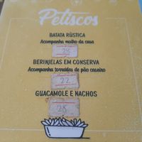 Menu as of 2022-11-21 at Gurisa in Angra Dos Reis