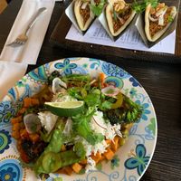 Some of their rotating dishes if anything on the menu has fried tofu GET IT!!! Cooked to perfection.  at Hoser's - Central Kitchen and Food Truck in Philadelphia
