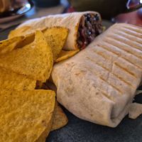 Vegan burito at Lounges - Claro Lounge in Ripon