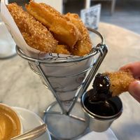 Churros con chocolate at Vrote in Montevideo