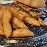 Chivito de seitán at Vrote in Montevideo