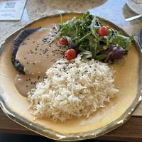 Seitan steak at The Green Affair - Parque das Nações in Lisbon