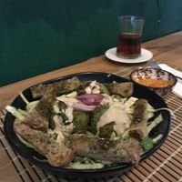 Falafel on salad😄 at Layla Kombucha in Canakkale