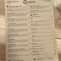 Menu   at Muchas Vidas in Merida