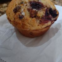 Pistachio cranberry muffin at The Branch Line in Santa Rosa