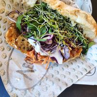 Seitan pita at Veganitas in Zurich