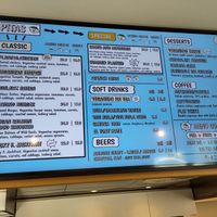 Menu at Veganitas in Zurich