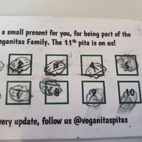 Ask for one of these cards at Veganitas in Zurich